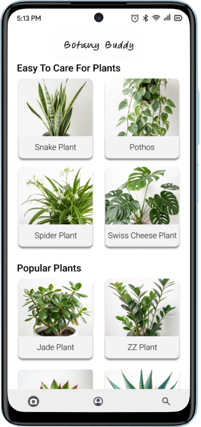Botany Buddy Android Home