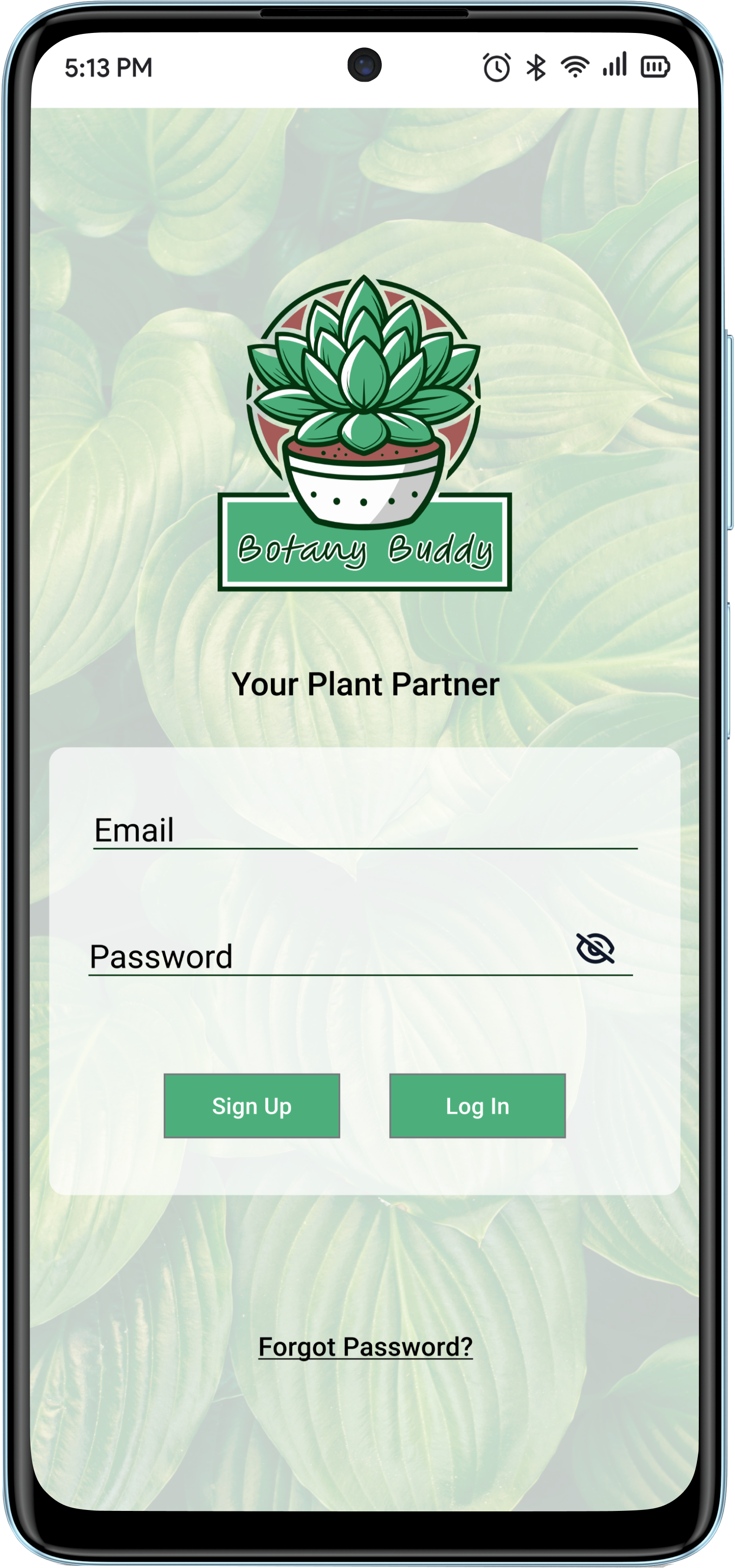Botany Buddy Android Login