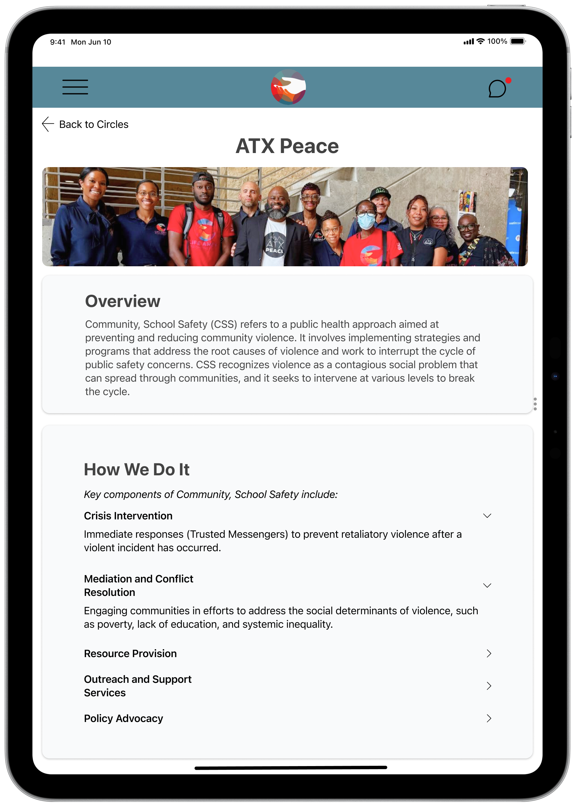Life Anew ATX Peace iPad
