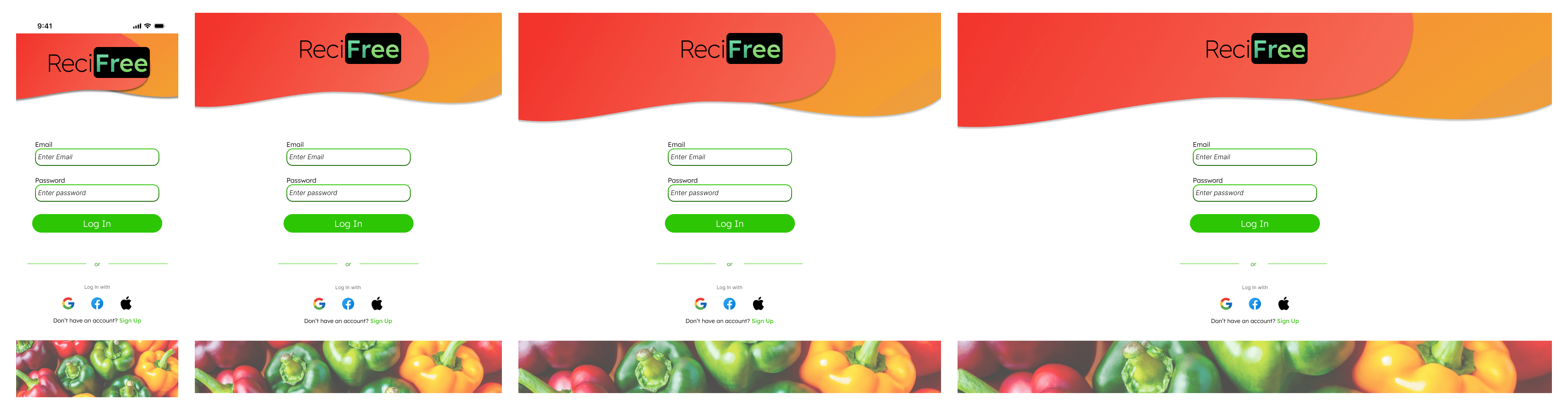 ReciFree Sign In
