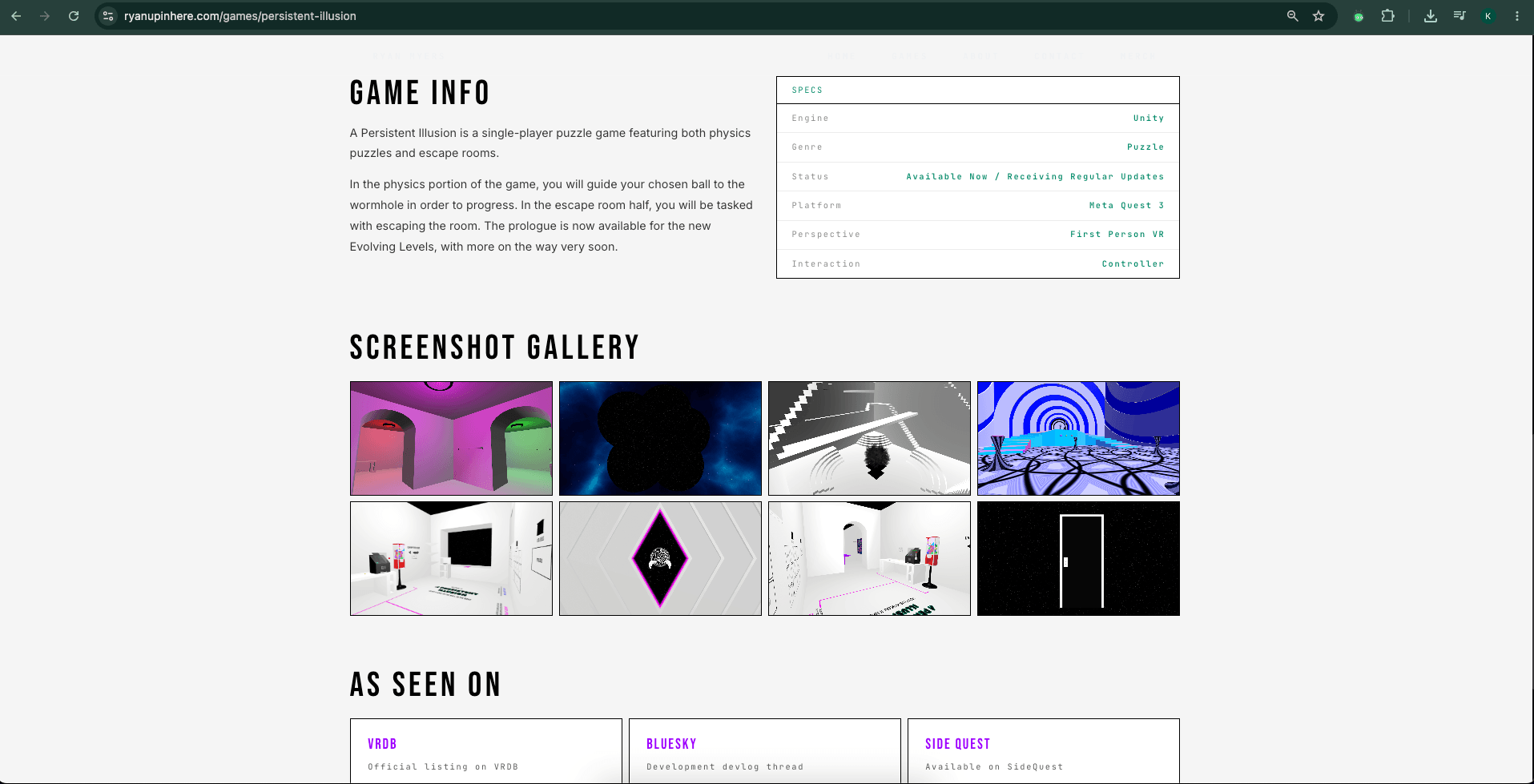 Desktop Persistent Info Layout - Ryan Up In Here